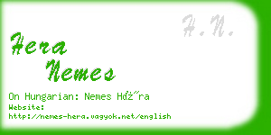 hera nemes business card